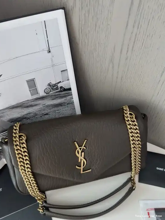 Tony Luxuries IN CALYPSO YSL MEDIUM LAMBSKIN GRAINED 0503
